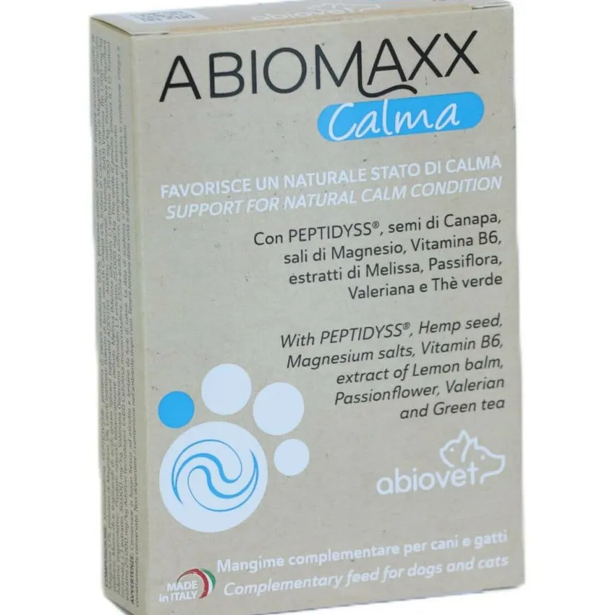 Abiomaxx Calma Mangime Complementare Cani/Gatti 30 Compresse