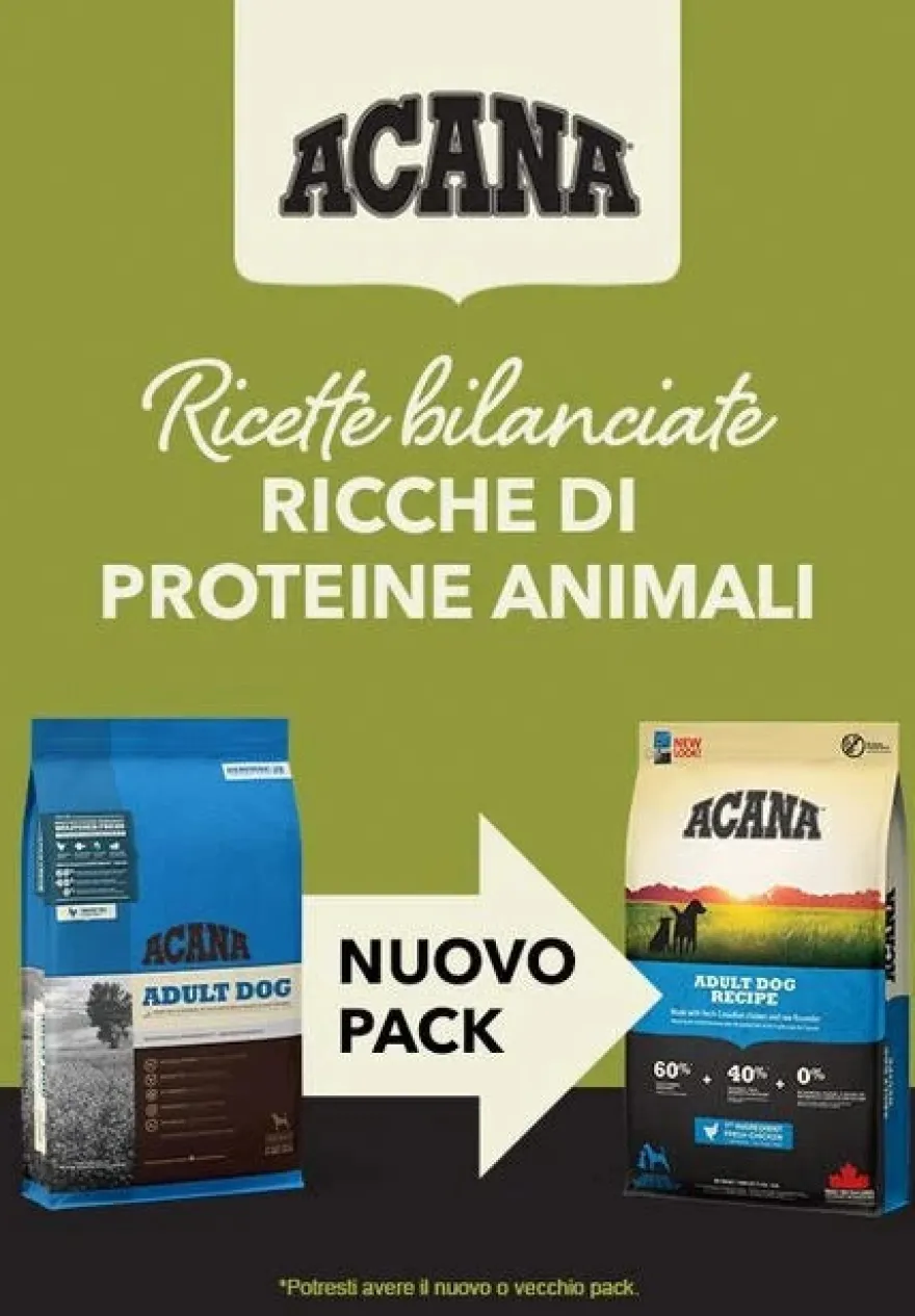 Acana Cane Adulto Recipe Crocchette Sacco 11,4kg