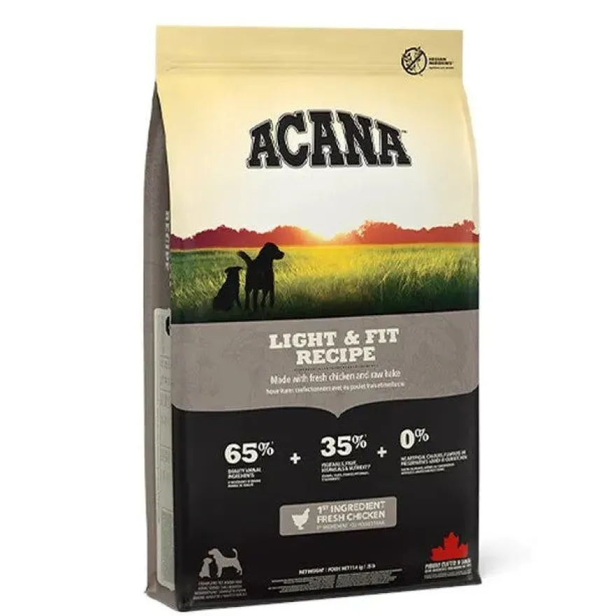 Acana Cane Light & Fit Recipe Crocchette Sacco 11,4 Kg