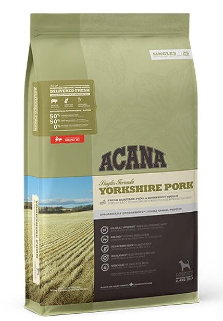 Acana Dog Cibo Secco Maiale Per Yorkshire Sacco 11,4kg