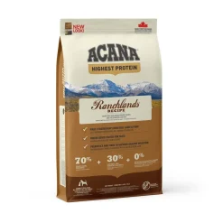 Acana Ranchlands Highest Protein Crocchette Manzo E Agnello Per Cane Sacco 11,4kg