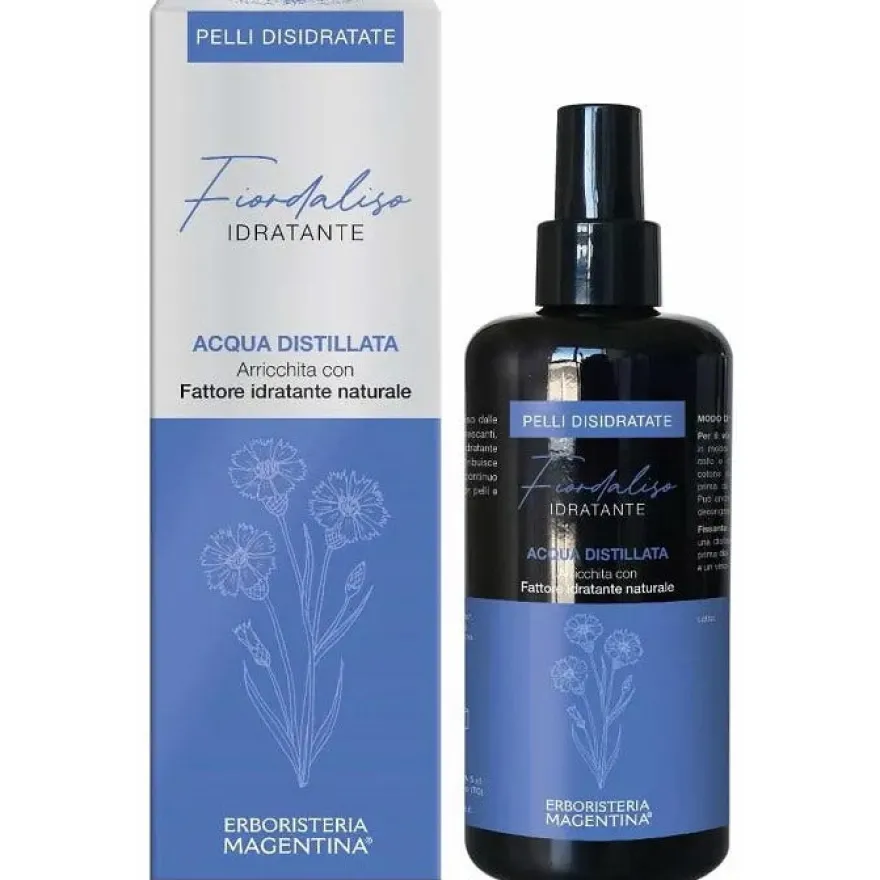 Acqua Distillata Arricchita Fiordaliso Idratante Pelli Disidratante 200ml
