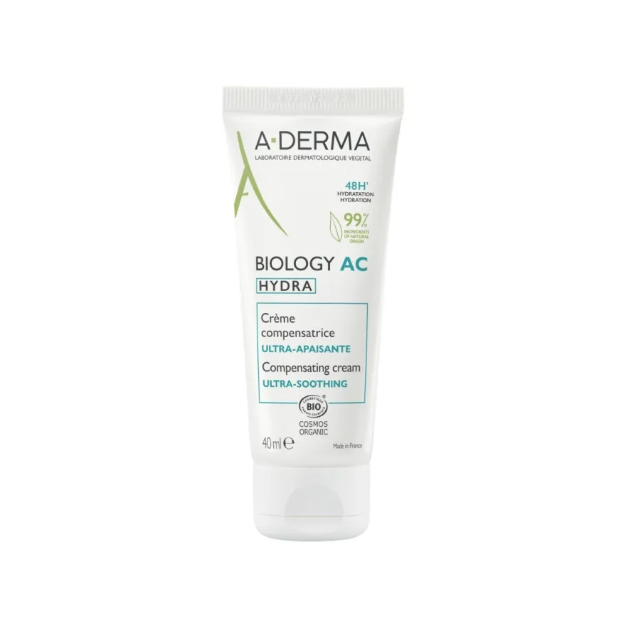 A-Derma Biology Ac Hydra Crema Compensatrice Ultra-lenitiva Anti-imperfezioni 40ml