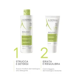 A-Derma Biology Acqua Micellare Dermatologica Idra-Detergente 400ml