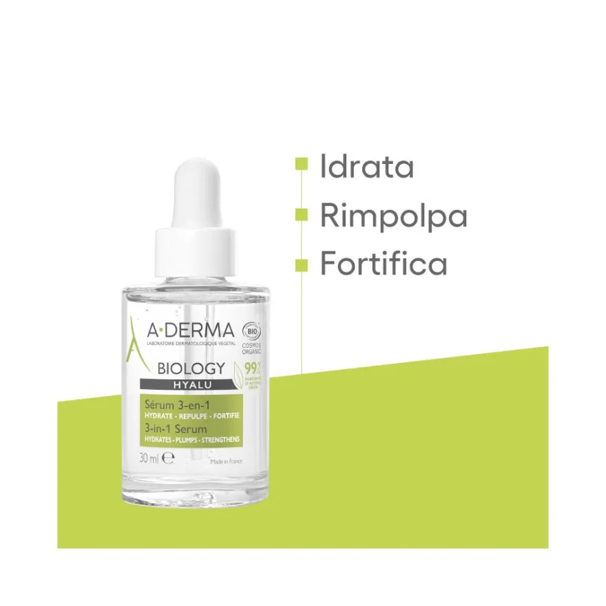 A-Derma Biology Hyalu Siero 3-in-1 Idratante 30ml