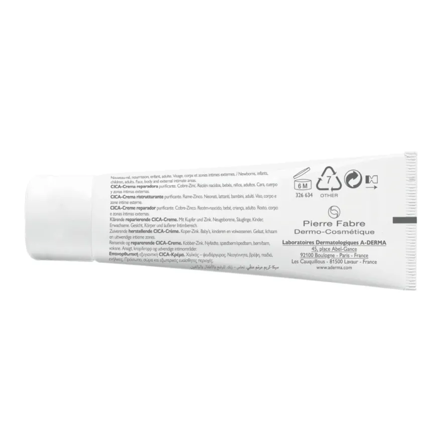 Aderma Dermalibour+ Cica-Crema Ristrutturante Purificante Pelli Irritabili 50ml