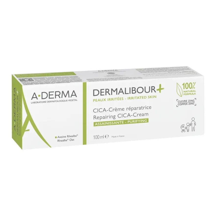 Aderma Dermalibour+ Cica-Crema Ristrutturante Purificante Pelli Irritabili 100ml