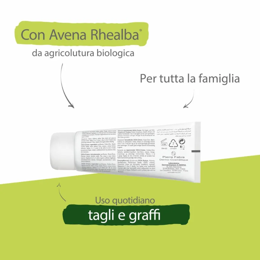 Aderma Dermalibour+ Cica-Crema Ristrutturante Purificante Pelli Irritabili 100ml