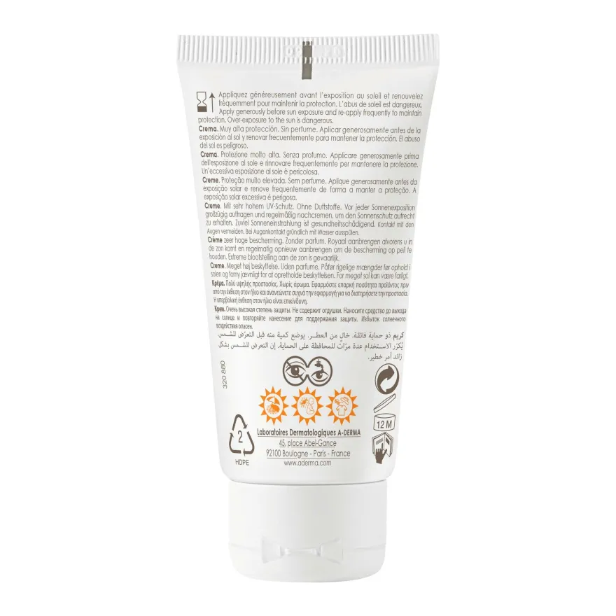 A-Derma Protect Crema Senza Profumo SPF 50+ 40ml