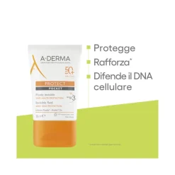 Aderma Protect Pocket Fluido Invisibile Solare Viso 30ml SPF50+