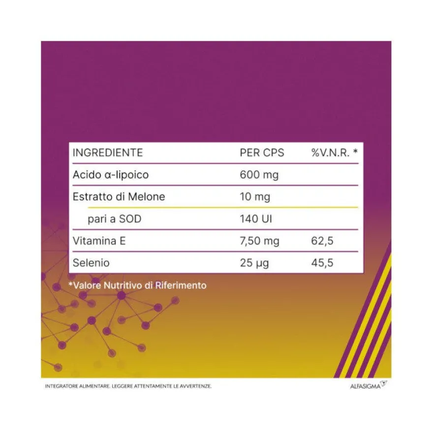 AlaSod 20 Compresse - Integratore Antiossidante Potente