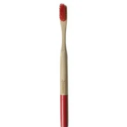 Alcea Spazzolino da Denti Bamboo Setole Medie Rosso 1 Pezzo