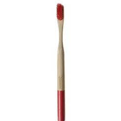 Alcea Spazzolino da Denti Bamboo Setole Medie Rosso 1 Pezzo