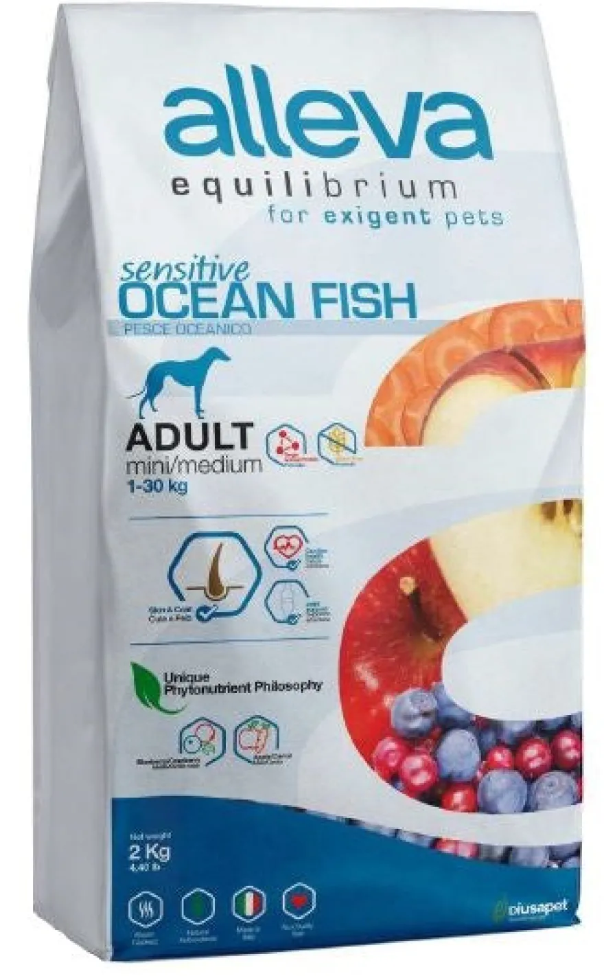 Alleva Equilibrium Dog Adult Sensitive Ocean Fish Mini/medium 2 kg