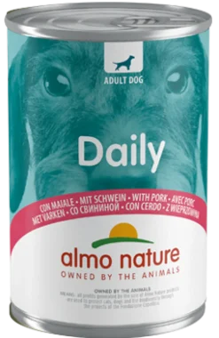 Almo Nature Daily Menù Cibo Umido Suino Per Cani Adulti Lattina 400g