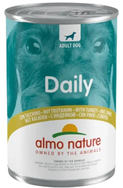 Almo Nature Daily Menù Cibo Umido Tacchino Per Cani Adulti Lattina 400g