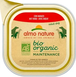 Almo Nature Daily Menu Bio Cibo Umido Manzo Cani Adulti Vaschetta 100g