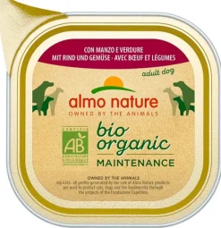 Almo Nature Daily Menu Bio Cibo Umido Manzo E Verdure Cani Adulti Vaschetta 100g