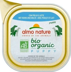 Almo Nature Daily Menu Bio Cibo Umido Pollo E Latte Cuccioli Vaschetta 100g