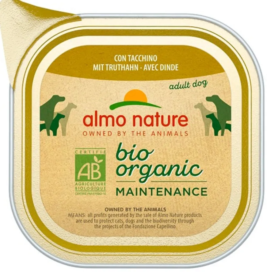 Almo Nature Daily Menu Bio Cibo Umido Tacchino Cani Adulti Vaschetta 100g