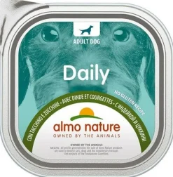 Almo Nature Daily Menu Cibo Umido Tacchino E Zucchine Cani Adulti Vaschetta 300g