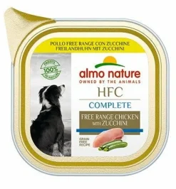 Almo Nature HCF Complete Pollo Free Range Con Zucchini Per Cani Adulti Vaschetta 85g