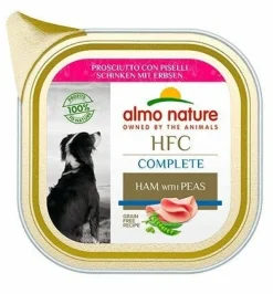 Almo Nature HCF Complete Prosciutto Con Piselli Per Cani Adulti Vaschetta 85g