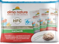 Almo Nature HCF Natural Cibo Umido Al Pollo Per Gatti Adulti Bustine 6x55g