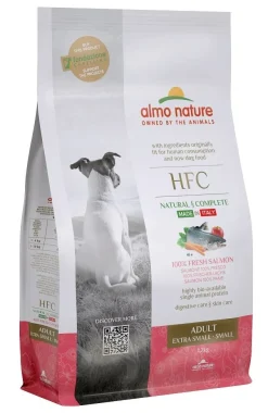Almo Nature HFC Adult Crocchette Salmone Cani Adulti Taglia Mini E Piccola Sacco 1,2kg