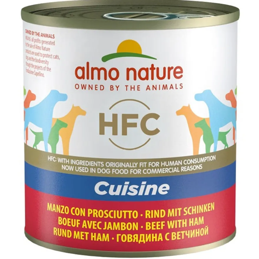 Almo Nature HFC Cuisine Manzo Con Prosciutto Umido Per Cani Adulti 290g
