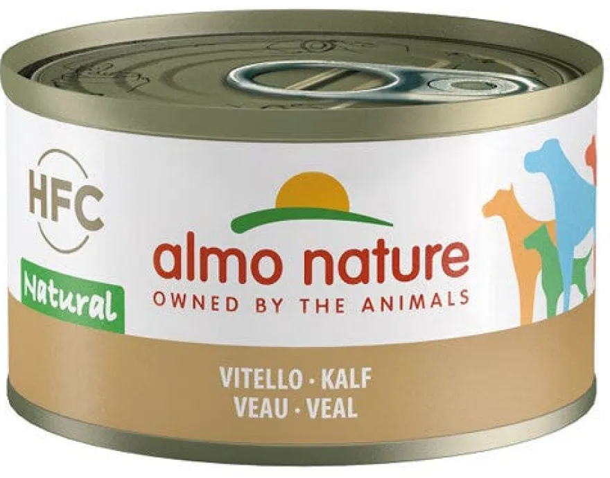 Almo Nature HFC Natural Cibo Umido Vitello Per Cani Adulti Lattina 95g
