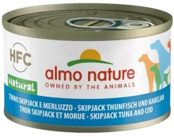 Almo Nature HFC Natural Tonno Skipjeck E Merluzzo Umido Per Cani Adulti 95g