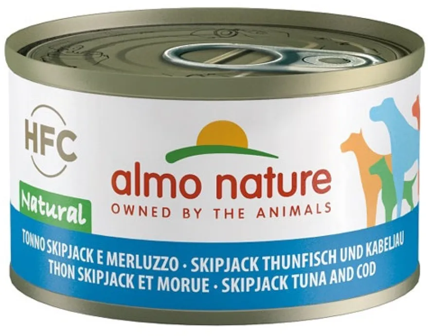 Almo Nature HFC Natural Tonno Skipjeck E Merluzzo Umido Per Cani Adulti 95g
