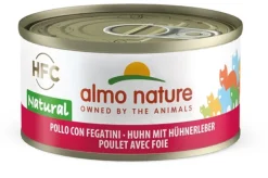 Almo Nature HFC Natural Umido Pollo Con Fegatini Per Gatti Adulti Lattina 70g