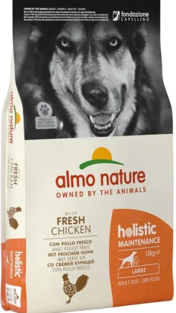 Almo Nature Holistic Maintenance Crocchette Pollo Cani Adulti Taglia Grande Sacco 12kg