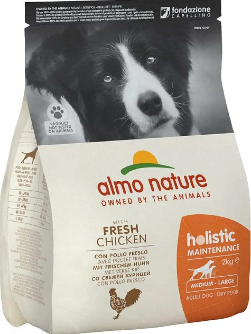 Almo Nature Holistic Maintenance Crocchette Pollo Cani Adulti Taglia Media E Grande Sacco 2kg