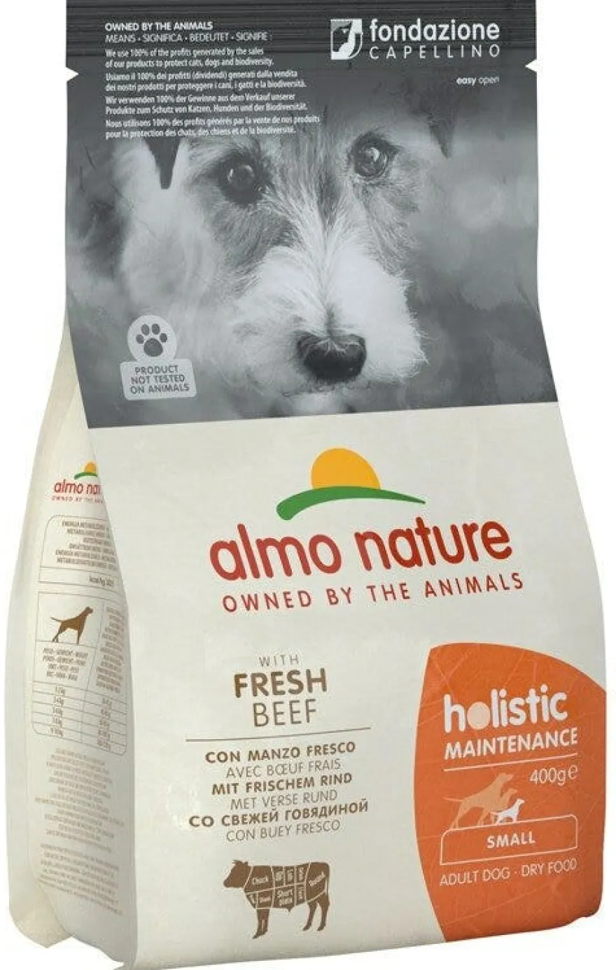 Almo Nature Holistic Maintenance Manzo Fresco E Riso Cibo Secco Per Gatti Adulti Taglia Piccola Sacco 400g