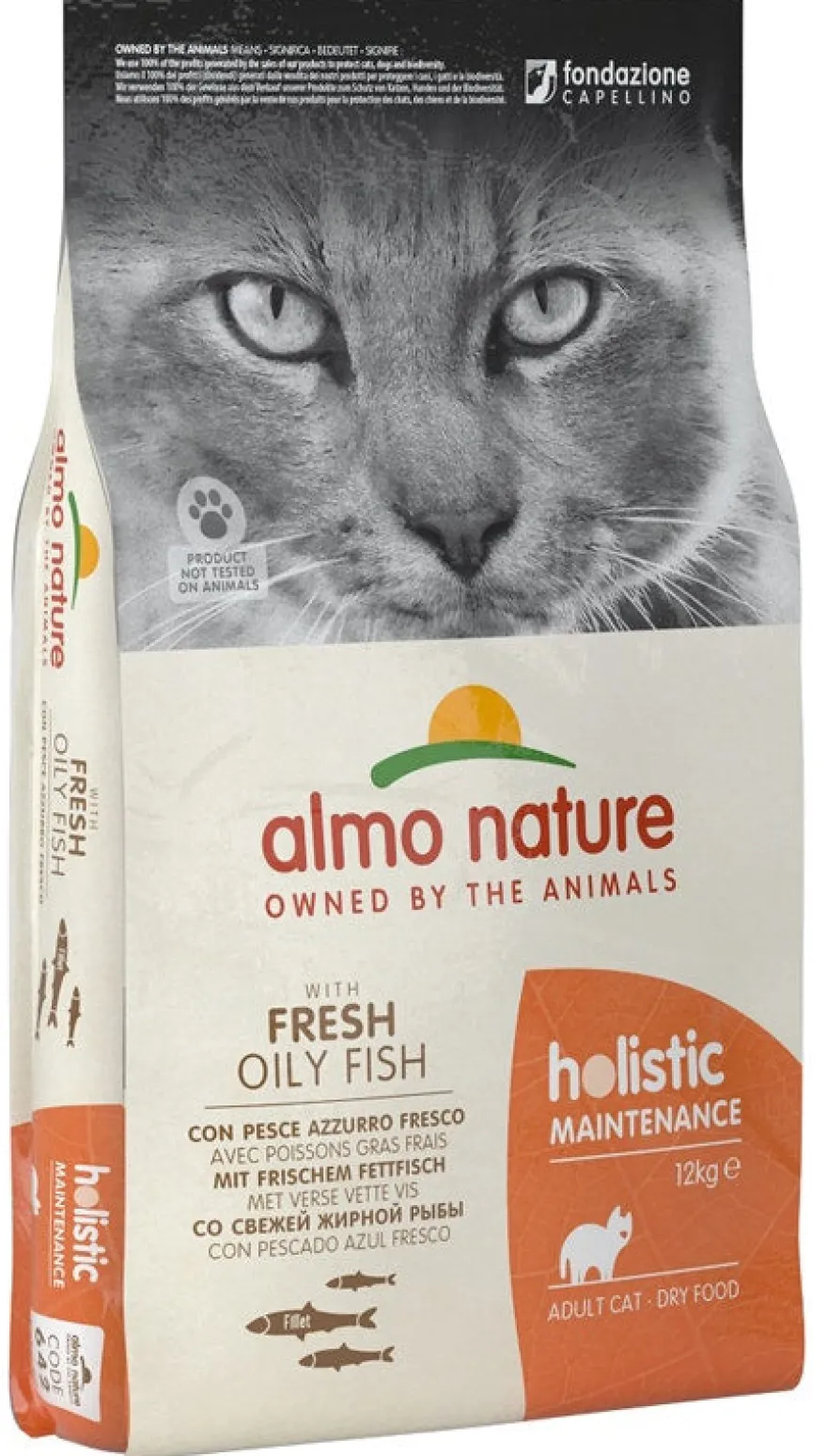 Almo Nature Holistic Maintenance Pesce Azzurro Fresco Cibo Secco Per Gatti Adulti 12kg