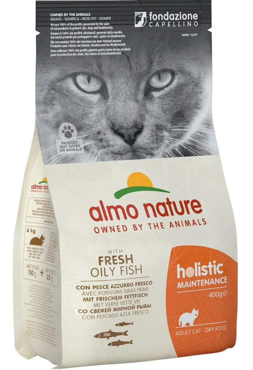 Almo Nature Holistic Maintenance Pollo Fresco E Riso Cibo Secco Per Gatti Adulti Sacco 400g