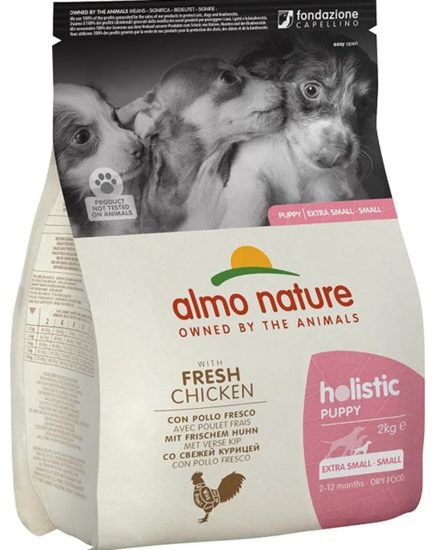 Almo Nature Holistic Puppy Crocchette Pollo Cani Cuccioli Taglia Mini E Piccola Sacco 2kg