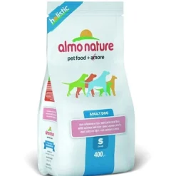 Almo Nature Holistic S Salmone/Riso Crocchette Per Cani Adulti Sacco 400g