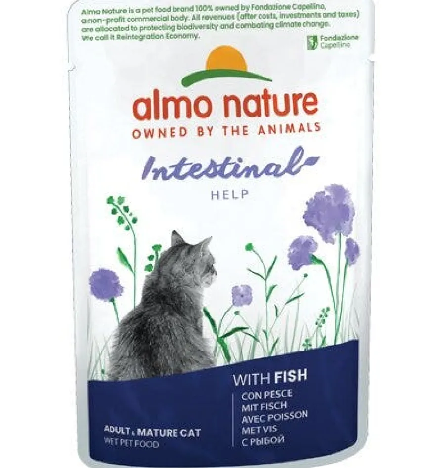 Almo Nature Intestinal Help Cibo Umido Con Pesce Per Gatti Adulti 70g