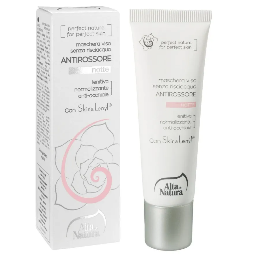 Alta Natura Maschera Viso Senza Risciacquo Antirossore Notte 30ml