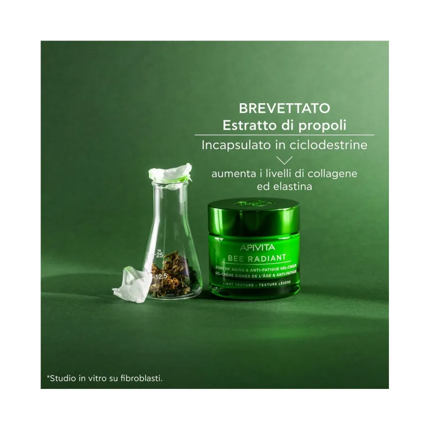 Apivita Bee Radiant Crema Gel Anti-Fatica Peony Light 50ml