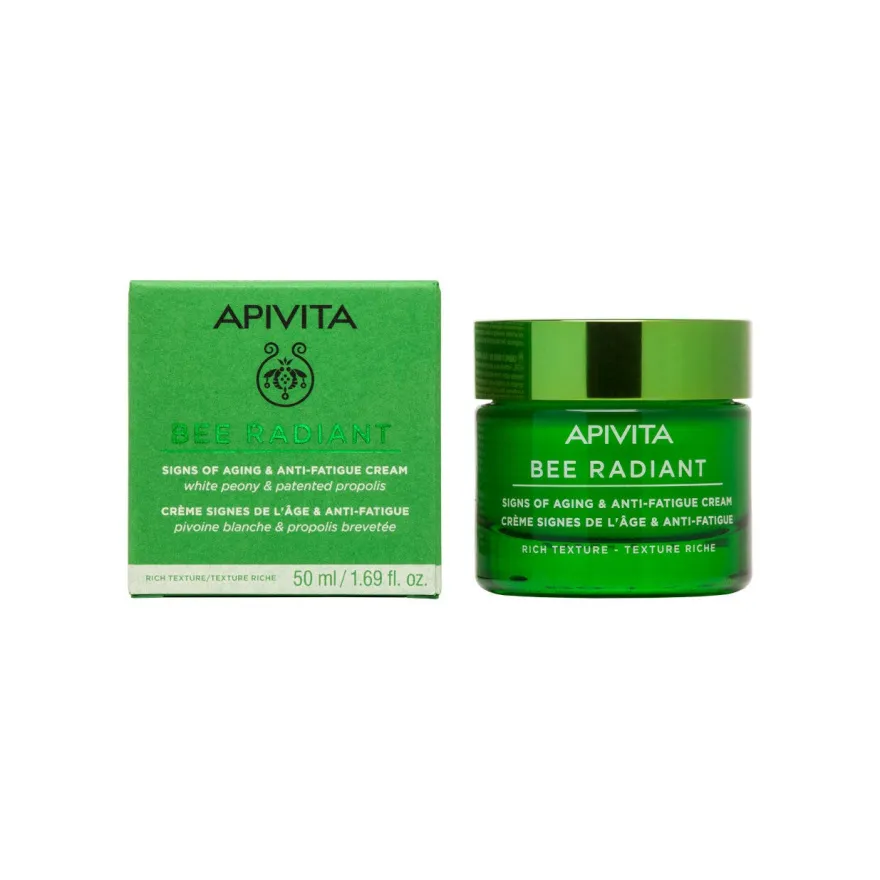 Apivita Bee Radiant Crema Gel Anti-Fatica Peony Rich 50ml