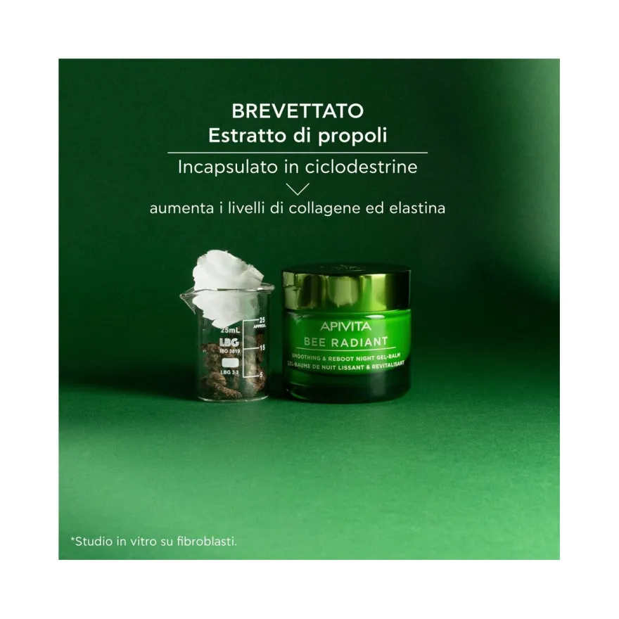 Apivita Bee Radiant Gel-Balsamo Notte Levigante & Riattivante 50ml