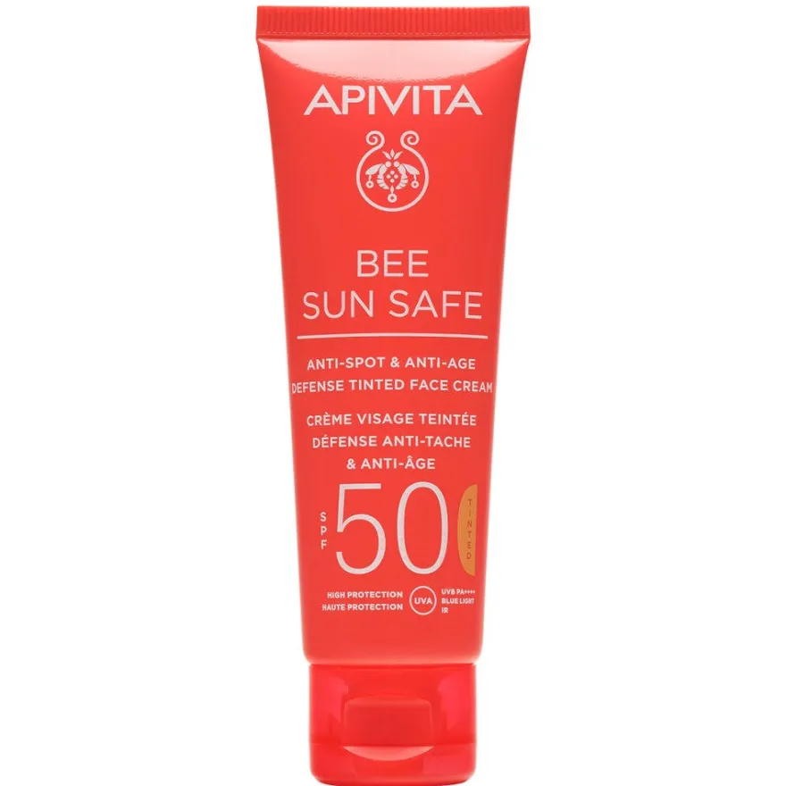 Apivita Bee Sun Safe Crema Viso Colorata SPF50 Anti-Macchia&Anti-Age 50ml