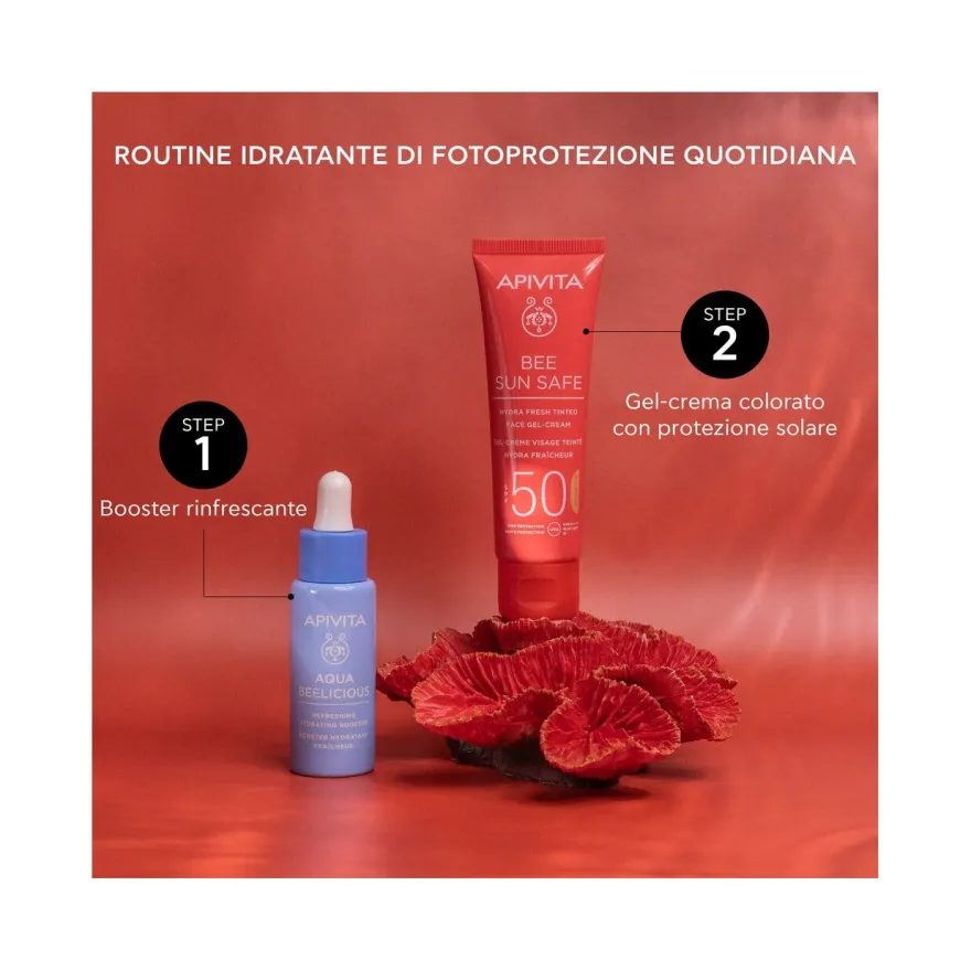 Apivita Bee Sun Safe Hydra Fresh Crema Gel Viso Colorata SPF50 50ml