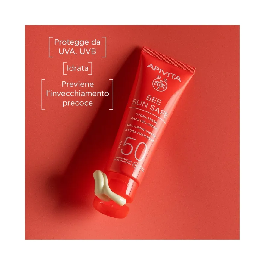 Apivita Bee Sun Safe Hydra Fresh Crema Gel Viso SPF50 50ml