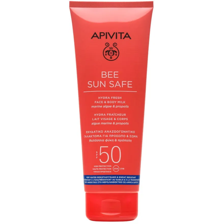 Apivita Bee Sun Safe Hydra Fresh Latte Solare SPF50 Viso Corpo 200ml